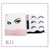 Private Label Magnetic Silk Eyelashes Custom Eyelash Magnetic Box 3D Mink Magnetic Eye Lashes Magnetic Eyeliner Set