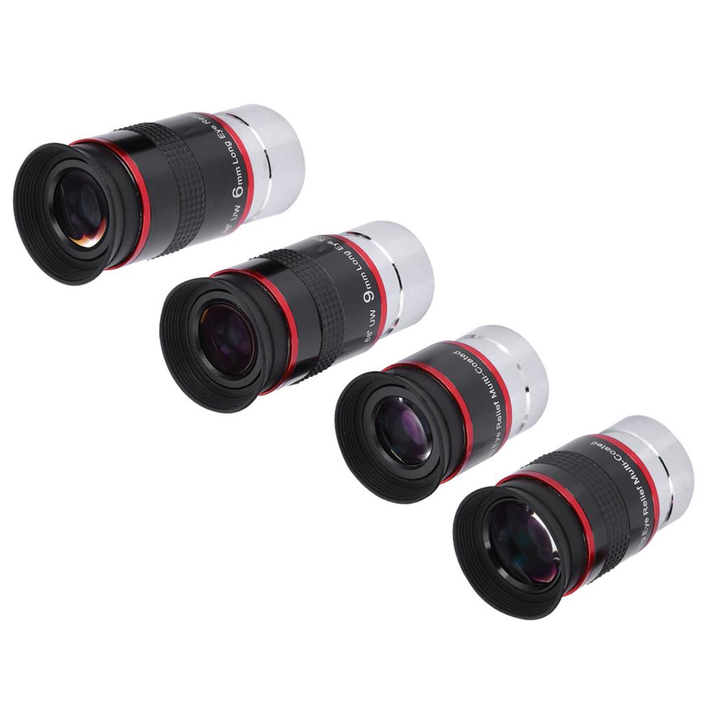 1.25  68 Degrees  Ultra Wide Angle FMC Eyepiece Kit 6+9+15+20mm for Astro Telescope