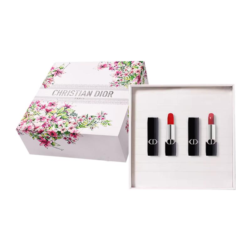 DIOR Lipstick Legendary Red Lip#999+Bean Paste Red Brown#720 синий