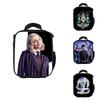 Bolsa de almuerzo aislada del miércoles La Familia Addams Para Niños Estudiantes