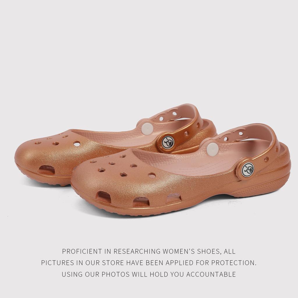 Scarpe con Fori da Balletto Donna Estate Spiaggia Antiscivolo Traspiranti Usura Esterna Leggere Sandali da Infermiera Fabbrica