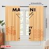 2pcs 2D Flat Printing Window Treatment Curtains Dry Martini Olive Cocktail Polyester Without Electricity Party Decorations