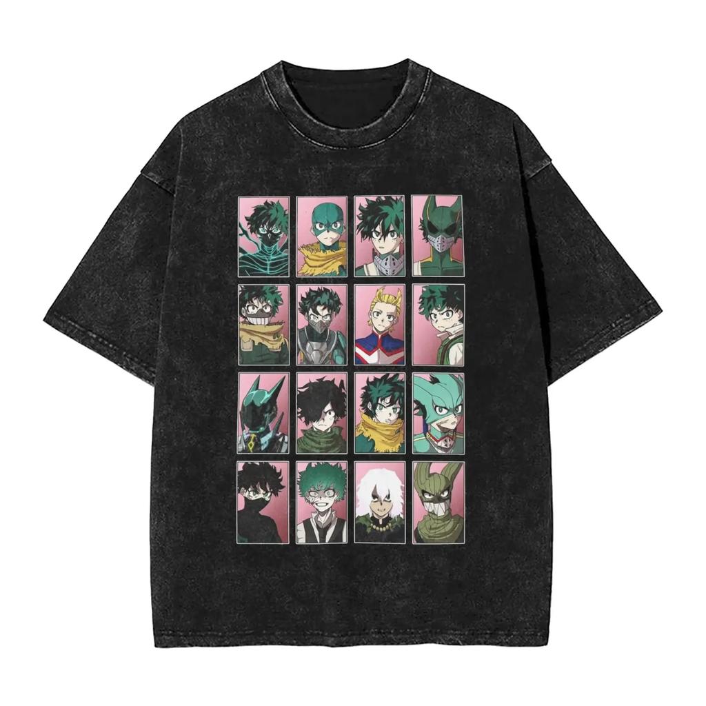 Hot Sale TV Series Anime Invincible Mark Grayson Graphic Print Tshirt Men Women Vintage Washed Cotton Oversized Summer New Tees