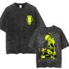 Washed Anime My Hero Academia Bakugo Katsuki TShirt Men Women Fashion Harajuku Manga T Shirts Oversized Cotton Casual T Shirt