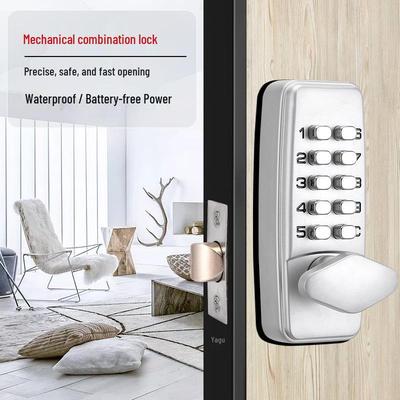 Mechanical Password Lock for Doors - No Power Needed, Ideal for Home, Office, or Supply Room