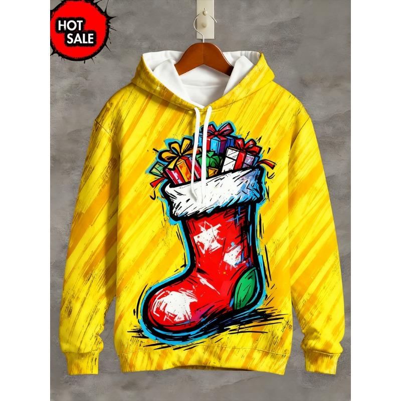 Funny Design Christmas Squirrel Deer 3D Printed Hoodies For Man Clothes Fashion New In Hoodie Santa Claus Cosplay Top Sweatshirt