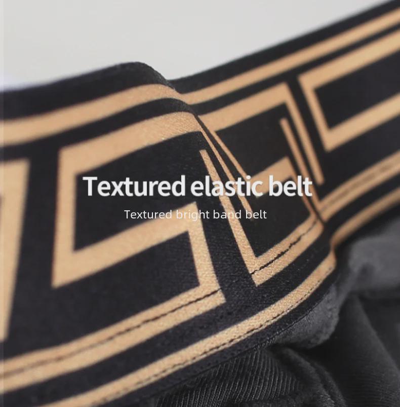 Men's Elephant Underwear, Ice Silk Breathable Mesh U-Convex Large Size Boxer Briefs