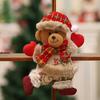 Xmas Tree Decoration Cute Bear Ornament Christmas Ornaments Lightweight Hanging Bear Decoration Tree Pendant Decoration for Home