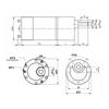 12V High Torque Gear Motor Metal Gear Box Electric Motor Low Speed High Torque Forward Backward Motor Easy to Use