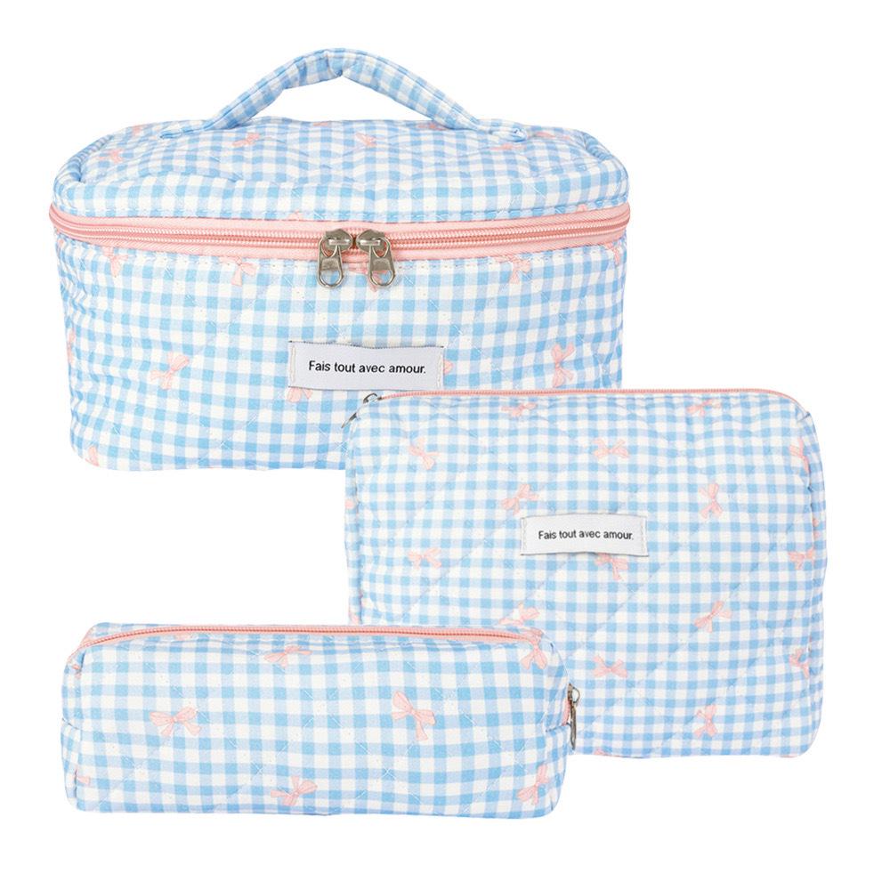 2023 Floral Cute Cotton Makeup & Toiletry Bag - Small, Fresh, Portable Storage Case