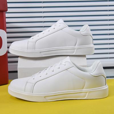 Große Größe weiße Schuhe Herren- und Damen-Herbstleder wasserdichte Freizeitsportschuhe Jugend-Freizeit-Board-Schuhe