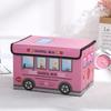 Fabric Storage Bin With Foldable Cover For Car Organizing And Home Use