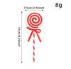 Simulation Plastic Glittery Candy Cane Christmas Lollipop Pendant Xmas Tree Hanging Ornament New Year Home Party Decoration