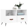 VidaXL Meuble TV Blanc 80x36x50 cm Bois d'ingénierie 828940