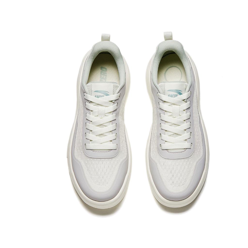 Anta Comfortable Low-Top Skate Shoes Women sneaker White Silver Gray 922628003-2