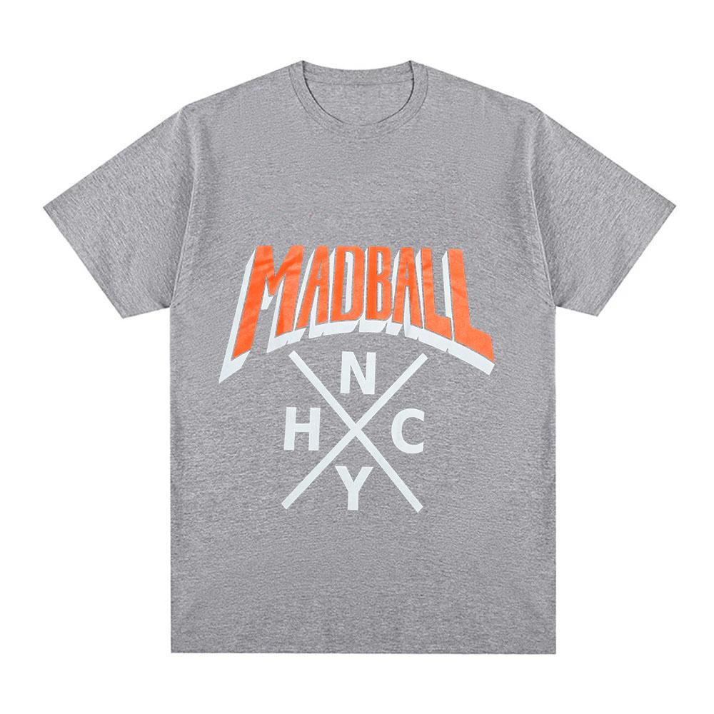 100% Cotton Madball T-shirt Band Tour Graphic Print Tees Streetwear Fashion Women Men Casual O-Neck Adult Tops Summer XS-XXL