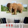 5 Pieces Canvas Wall Arts Animals Modular Poster And Picture Painting Elephone Wallpaper Home Decor Living Room Murals Artwork