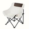 1PC Folding Moon Chair Portable Ultra Light Comfortable Saving Space Wear-resistant Picnic Gear Outdoor Camping Chair