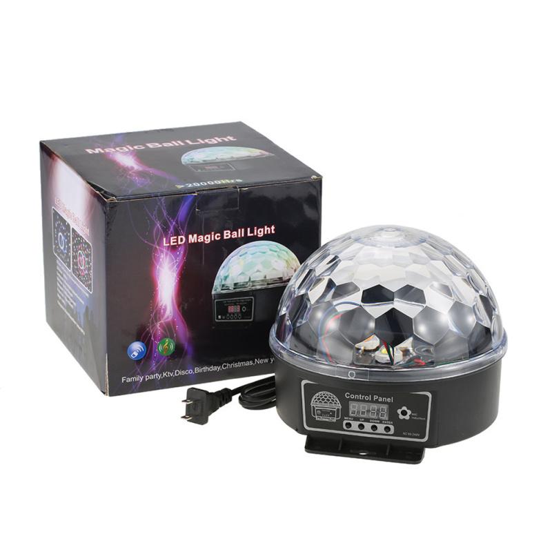 Remote Control Led Magic  Ball  Lamp 512 Flashing Crystal Colorful Rotating Stage Light For Ktv Bars