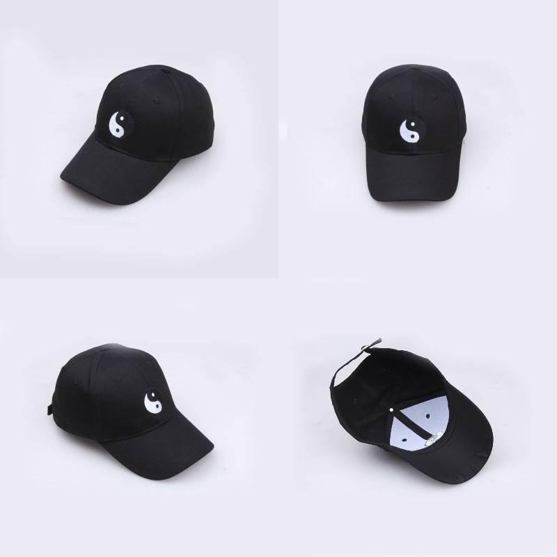 Chi Bagua Tai Pattern Embroidered Baseball Cap Outdoor Sports Casual Hat Men