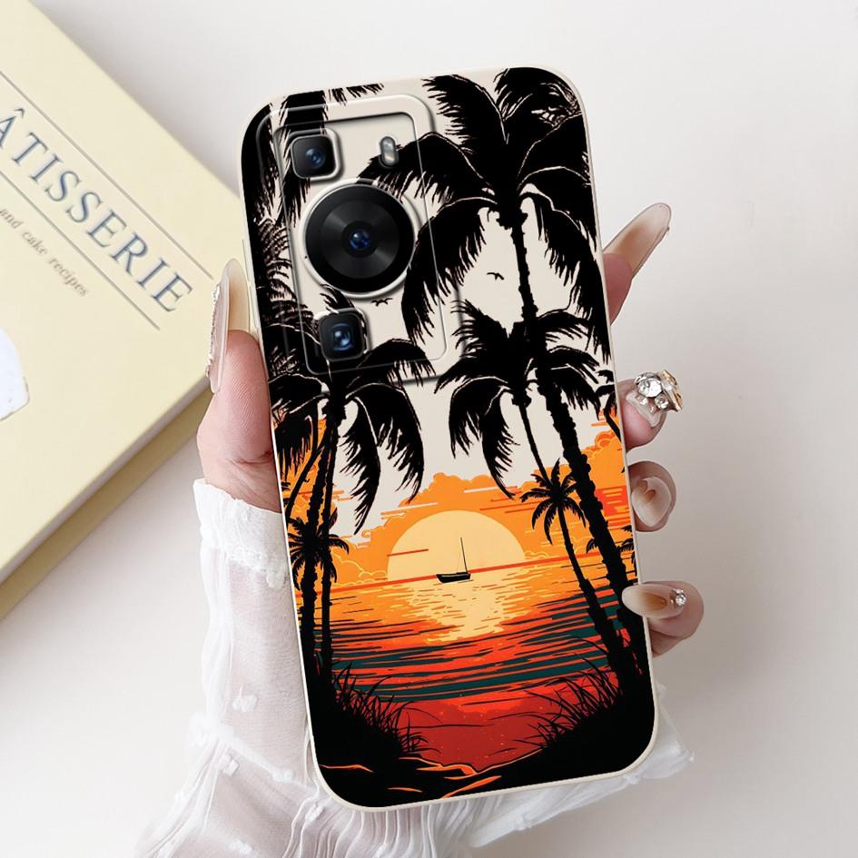 For Huawei P60 Pro Case MNA-LX9 Cover Cute Cartoon Rabbit Panda Soft Liquid Silicone Protective Cover For HuaweiP60 P60 Art Capa