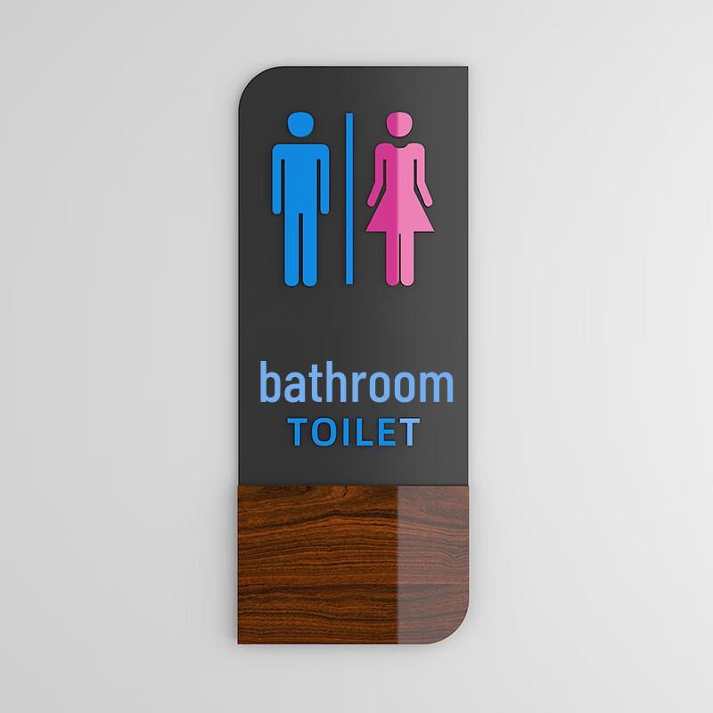 Creative Acrylic Restroom Door Signs