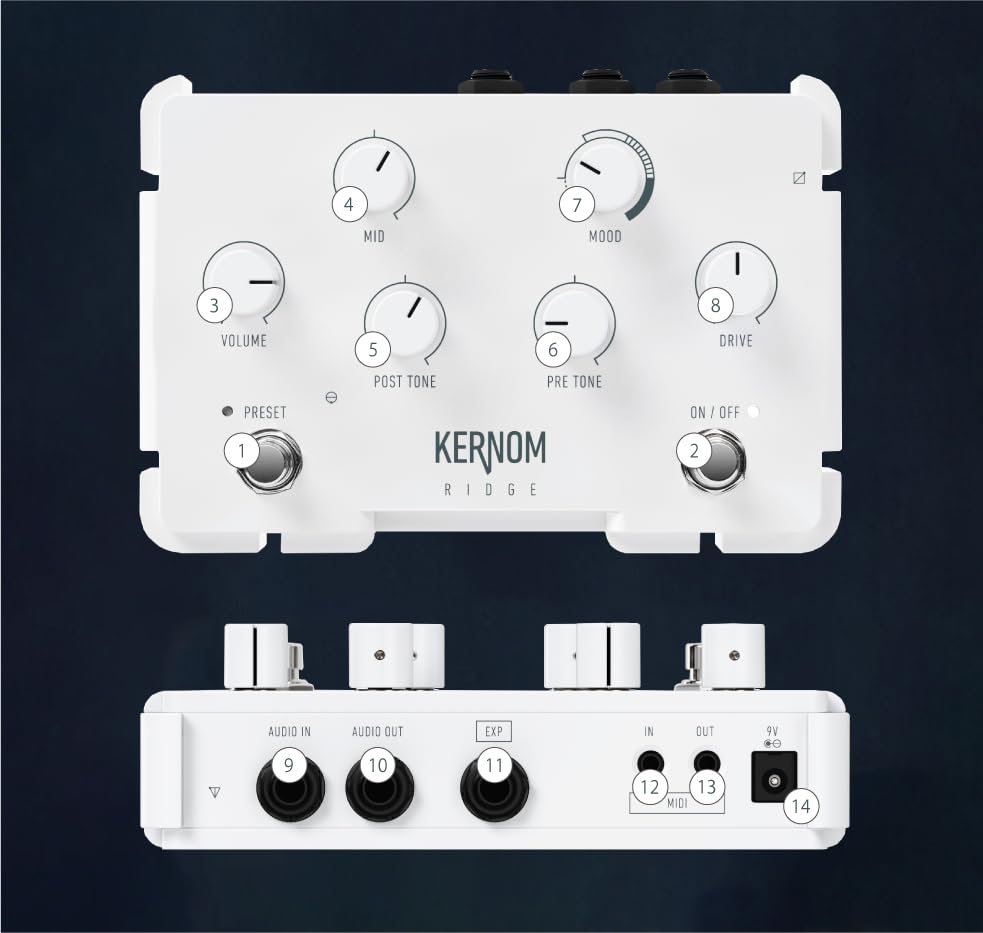 KERNOM RIDGE Effects Pedal Overdrive/Distortion