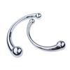Double Ended Stainless Steel G Spot Wand Massage Stick Pure Metal Penis P-Spot Stimulator Anal Plug Dildo Sex Toy For Women Men