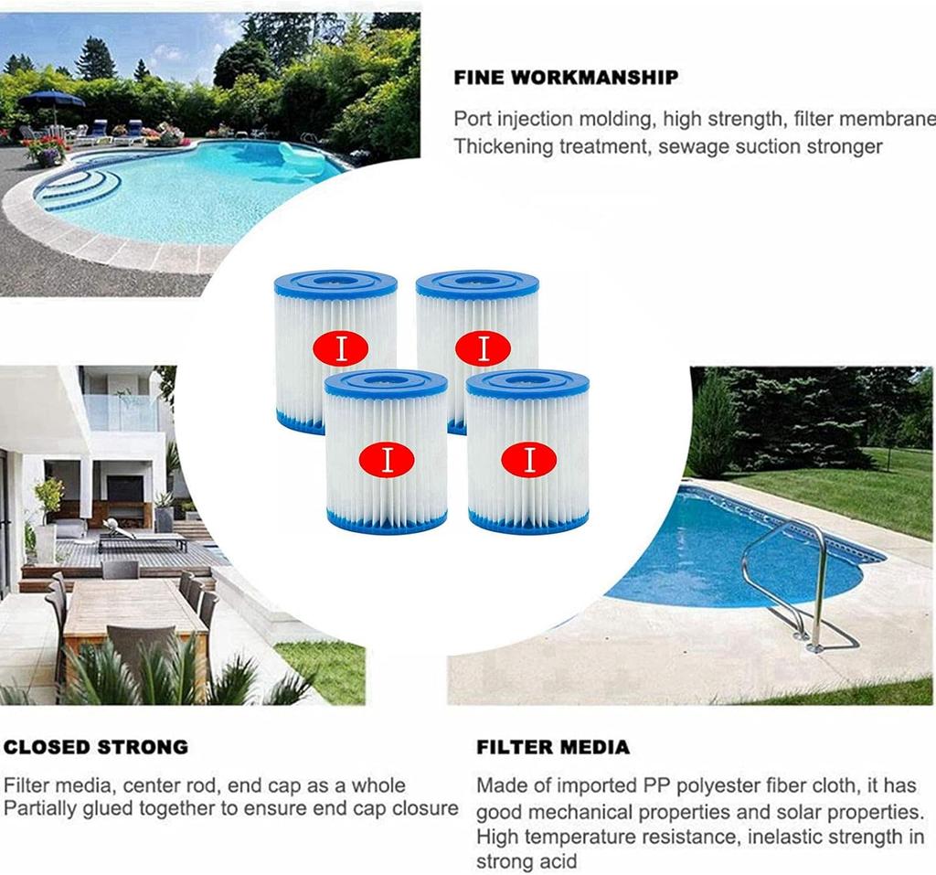 Type I Filter,Filter Cartridge Bestway I 58093,Flowclear 58381/58511E,Summer Waves Funsicle RX330 SFX330,P53RX0330000 Spa Filter