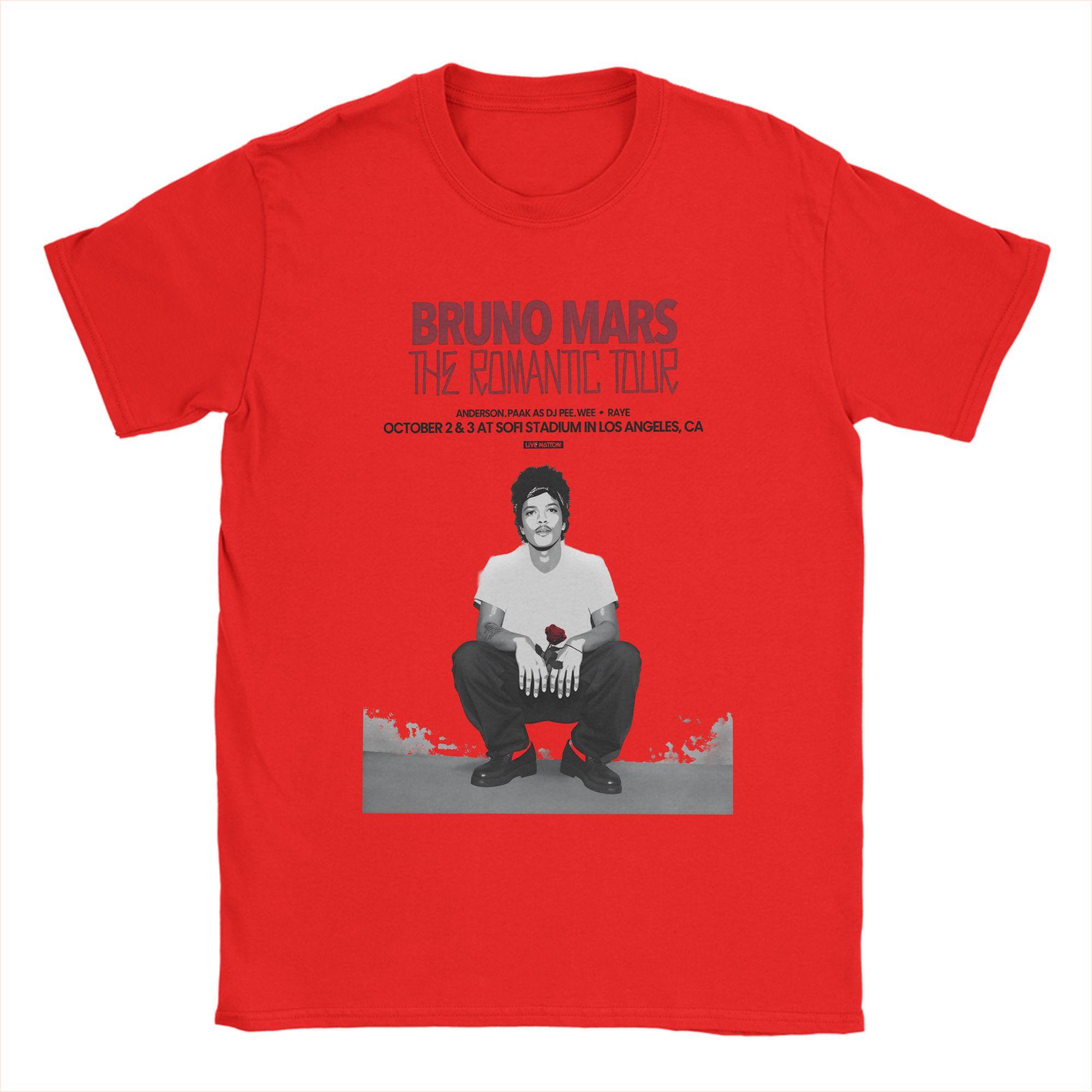 

Unisexs Womens Bruno Mars 2026 THE ROUnisexTIC TOUR T Shirt 100 Cotton Graphic Printing Tee Shirts Clothing Outfits S