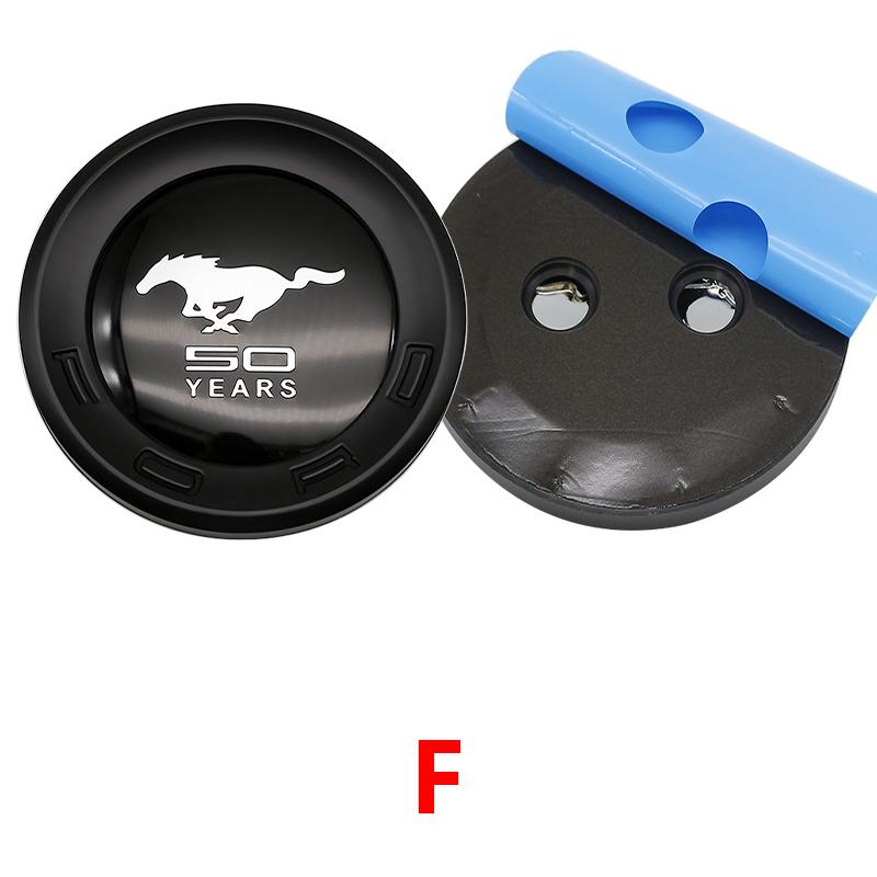 150mm Auto Kofferraum Logo Emblem ABS Reifenstil Plakette Aufkleber für Ford Mustang 5.0 Roush Shelby GT500 Cobra Laguna Autozubehör