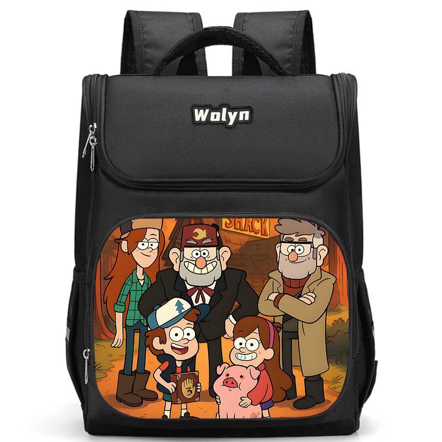 Seltsame Stadt Gravity Falls Freizeit Hochauflösender Druck Grundschüler Leichter Rucksack