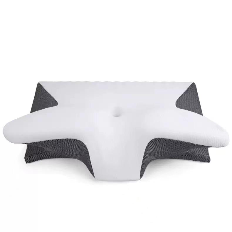Butterfly Cervical Pillow Memory Foam Neck Support with Slow Rebound Zero Pressure Core for Hotel/Travel & Side Sleepers