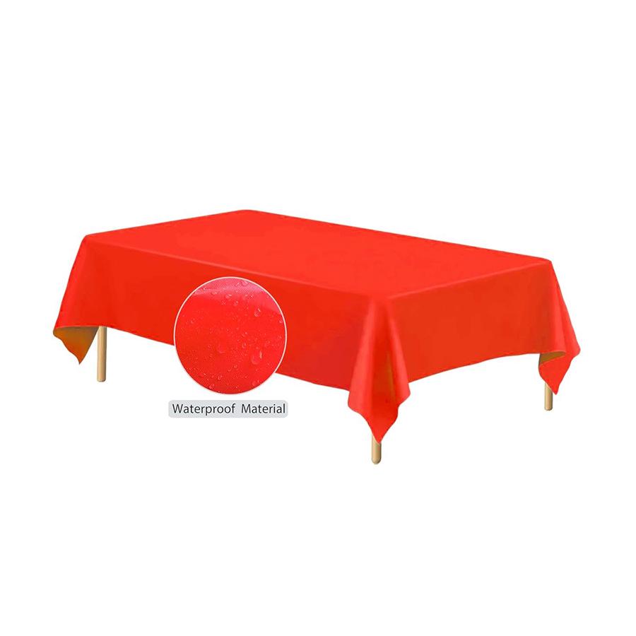 

Красный одноразовый набор посуды: Бумажные тарелки, стаканы, салфетки, скатерть для пикников Tablecloth 137*274cm красный