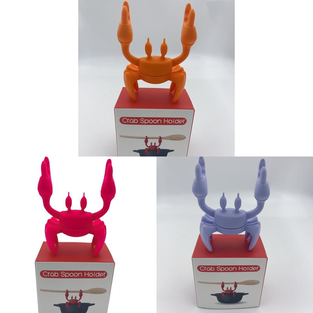 Suporte de Colher de Caranguejo de Silicone Com Resistência ao Calor Suporte Antiderrapante Para Cozinhar no Fogão