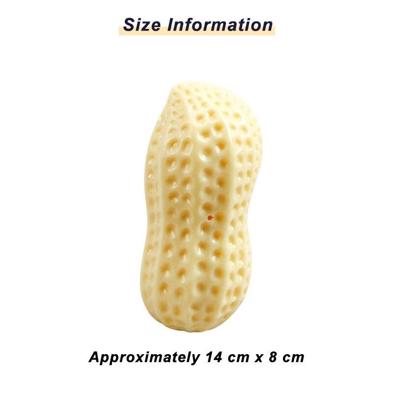 Peanut Shaped Dog Chew Toy Dog Rubber Toy Teeth Grinding Suitable for Large and Medium Sized Dogs Puppy Supplies Pet Supplies