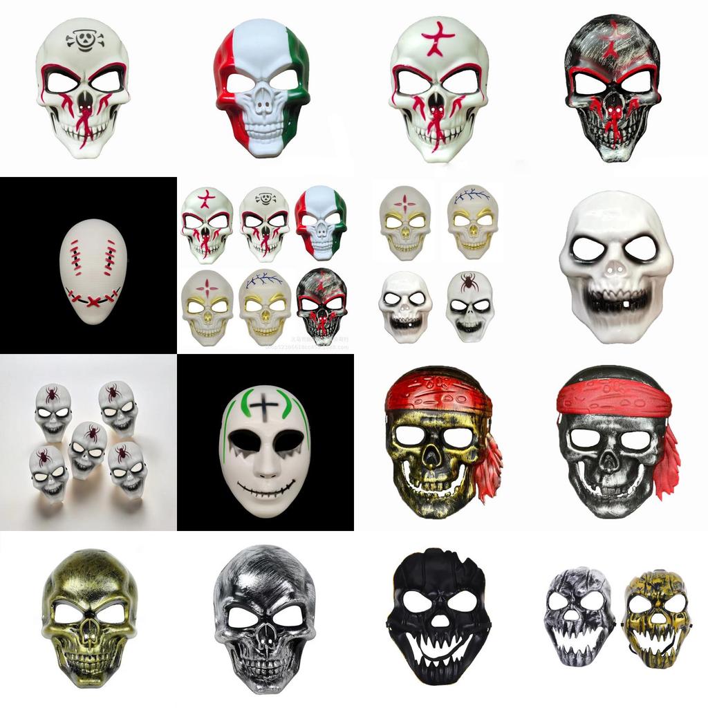 Terrifying Plastic Skeleton Masks For Halloween Cosplay Party Decorations Wholesale