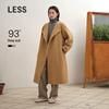 LESS 2025 Winter Double-Sided Long Wool Coat