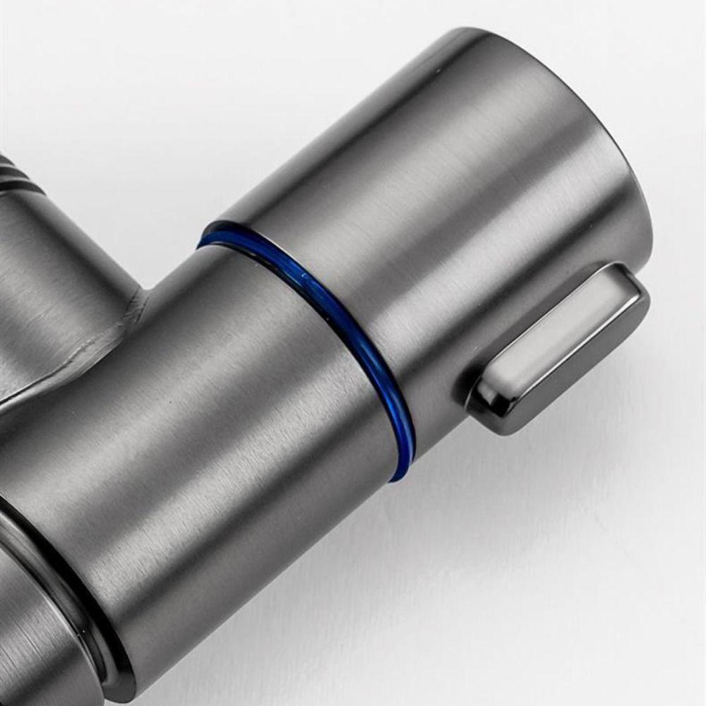 Dual Control Washing Machine Faucet Automatic Water Stop Angle Valve  Bathroom