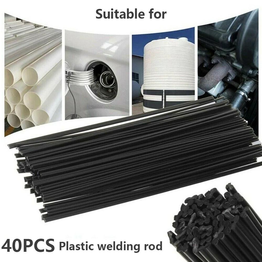 40pcs Black PP Welding Rods Black PP PP Rod For Welding Plastic