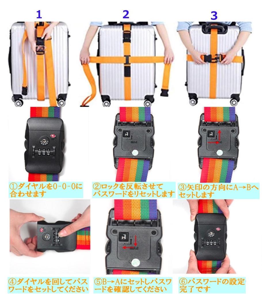 TAS Lock Suitcase Carry Case Belt Adjustable Dial Lock Band Travel Convenience Item Luggage Securing Belt Prevents Luggage from Business Prevents