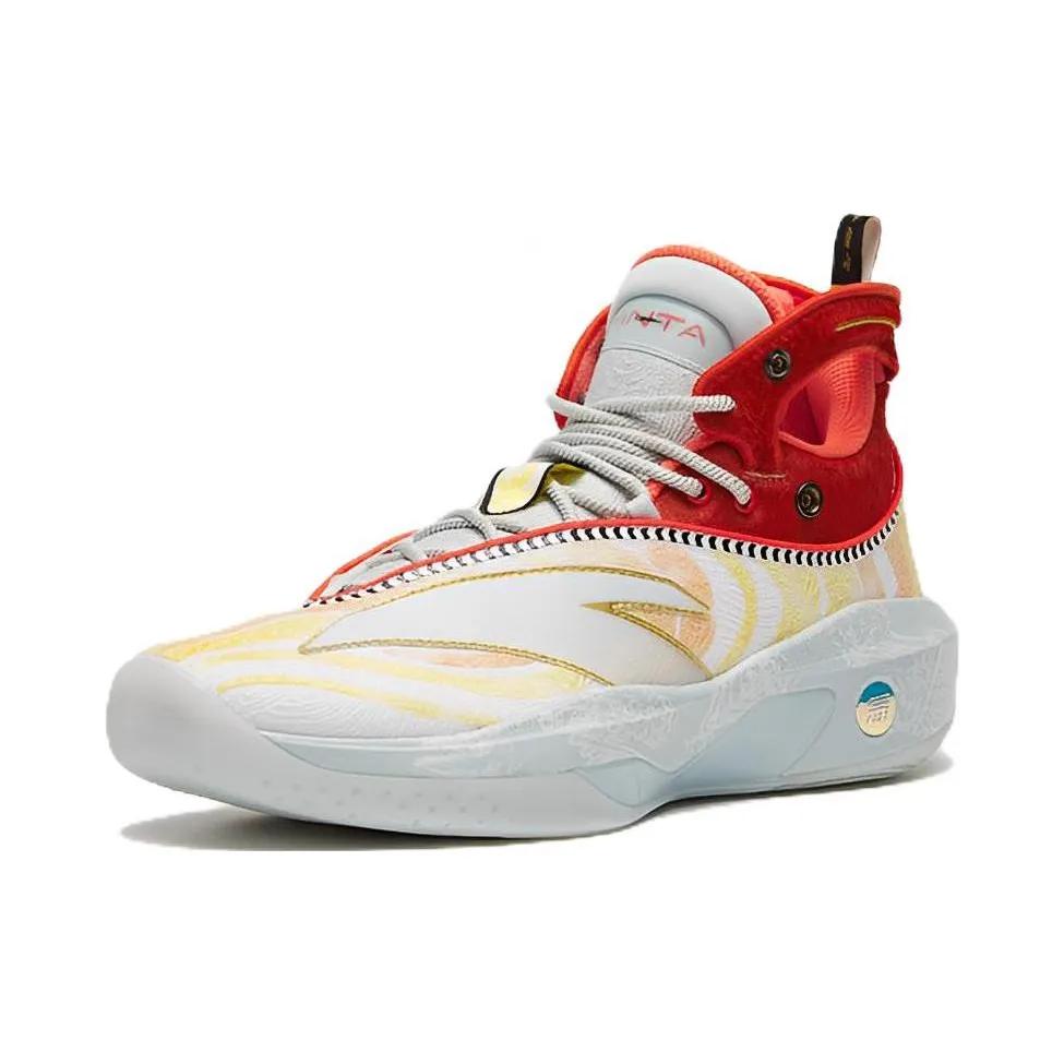 Anta KT8 KT 8 ' Being Sun Wukong' Sun Wukong Fabric Cushioning Slip Resistant Abrasion Resistant High top (Unisex) Basketball Shoes