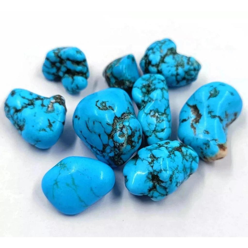 500 Ct Natural Blue Arizona Turquoise Tumble Certified Loose Gemstone Lot