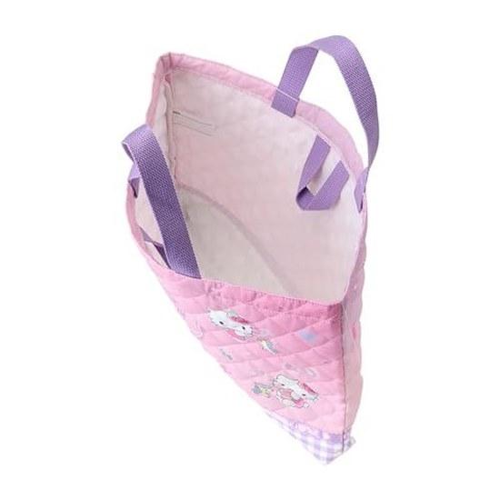 Sanrio Quilted Lesson Bag Children Tote Learning Loop Name Space