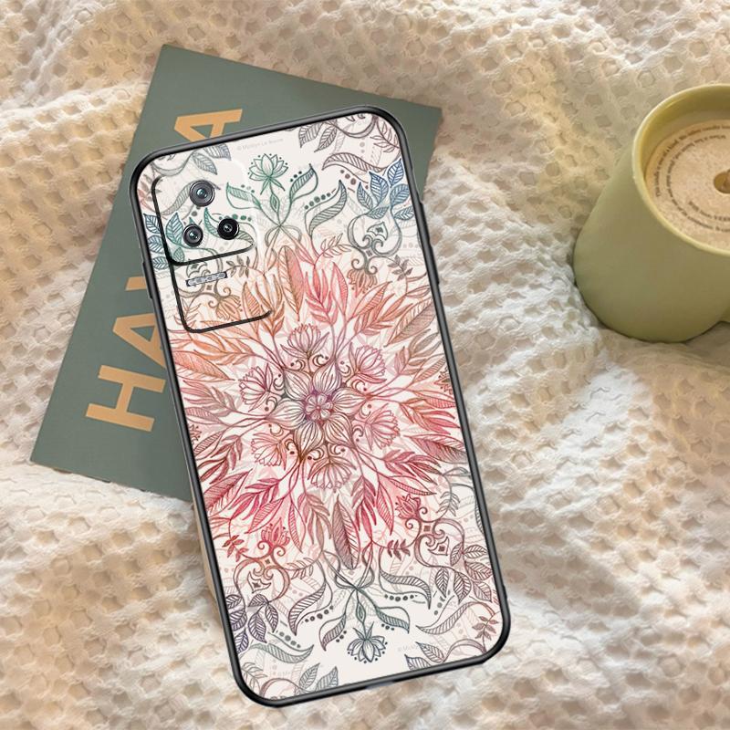 Flowers Mandala Floral Case For Xiaomi 15 Ultra 13 14 11T 12T 13T 14T Pro POCO X7 Pro F5 F6 M6 X3 X5 X6 Pro Cover
