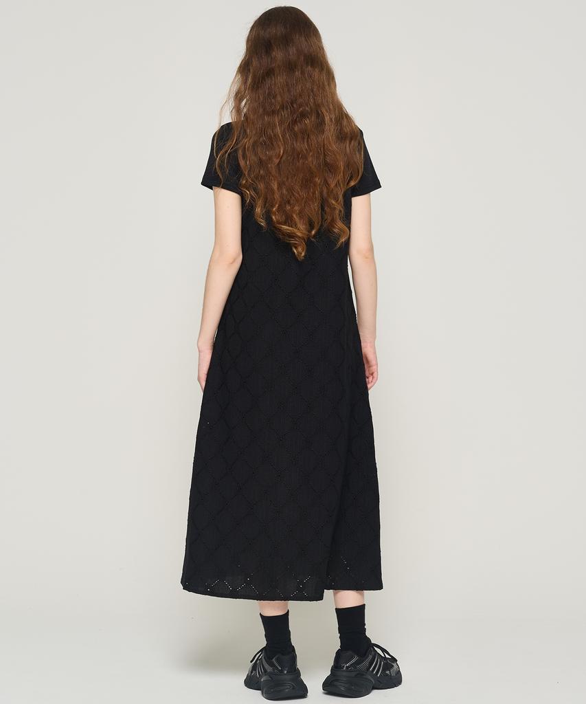 Cargo Bros For Woman Lace Layered Long Dress (Black)