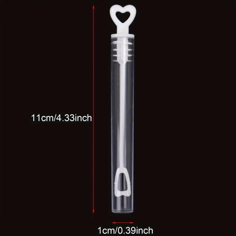 5/20/50pcs Heart-Shaped Bubble Wand Tubes Plastic Soap Dispenser for Wedding Bridal Shower Anniversary Party Favors(Only Bottle)