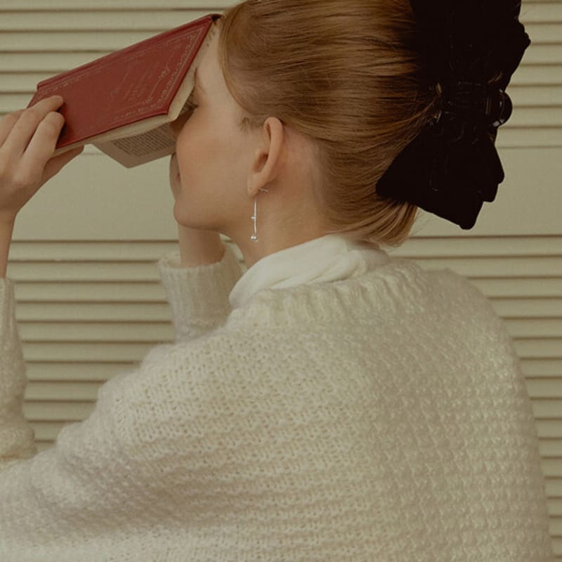 

TATIANA Big Boutique Ribbon Hair claw clip HB2219 BLACK