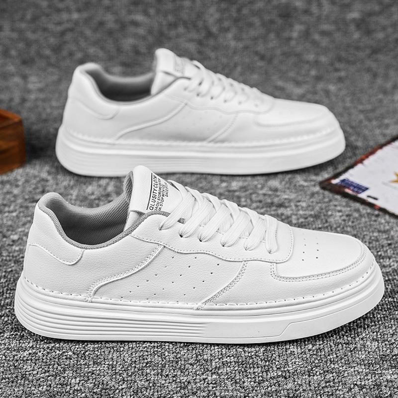 2025 New Men's Shoes Spring and Summer Comfortable and Lightweight Breathable Little White Shoes Korean Version Sports and Leisure Board Shoes Youth T