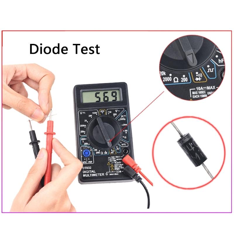 Industrial Multifunctional Voltmeter Ammeter Ohmmeter ABS for Circuit Analysis Featuring Transistors Checking Capability